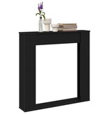 VidaXL Haardombouw Zwarte Eiken 100x20x100 cm Technisch Hout