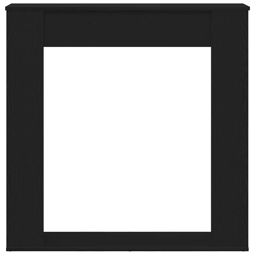 VidaXL Haardombouw Zwarte Eiken 100x20x100 cm Technisch Hout