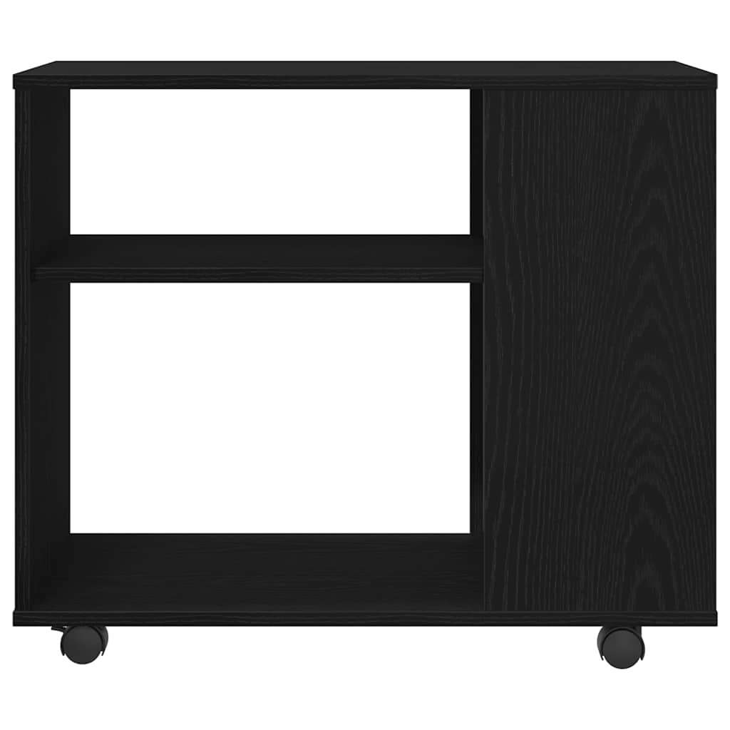 VidaXL Bijzettafel Zwart Eiken 70x35x60 cm Bewerkt Hout