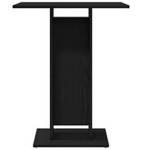 VidaXL Bistrotafel Zwart Eiken 60x60x75 cm Bewerkt Hout