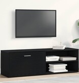VidaXL TV-meubel Zwart Eiken 120x34x37 cm Bewerkt Hout