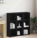 VidaXL Boekenkast Zwart Eiken 98x29x97,5 cm Engineered Wood