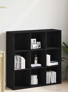 VidaXL Boekenkast Zwart Eiken 98x29x97,5 cm Engineered Wood