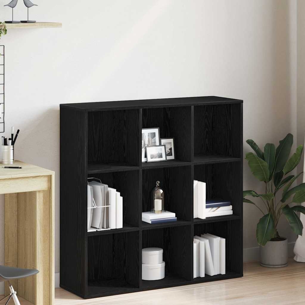 VidaXL Boekenkast Zwart Eiken 98x29x97,5 cm Engineered Wood