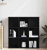VidaXL Boekenkast Zwart Eiken 98x29x97,5 cm Engineered Wood