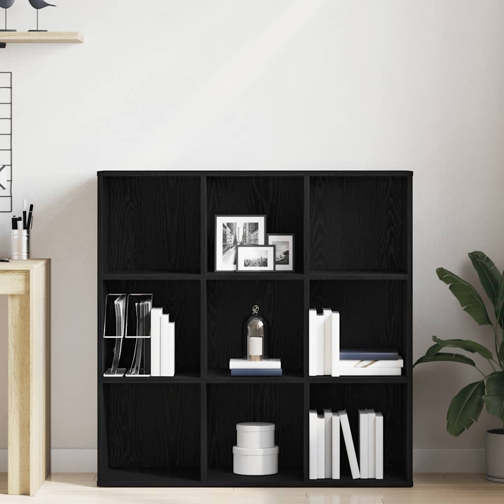 VidaXL Boekenkast Zwart Eiken 98x29x97,5 cm Engineered Wood