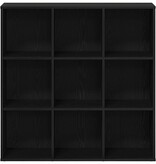 VidaXL Boekenkast Zwart Eiken 98x29x97,5 cm Engineered Wood