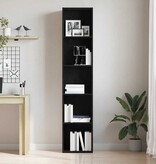 VidaXL Boekenkast Zwart Eiken 40x30x189 cm Engineered Wood