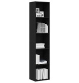 VidaXL Boekenkast Zwart Eiken 40x30x189 cm Engineered Wood