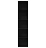 VidaXL Boekenkast Zwart Eiken 40x30x189 cm Engineered Wood