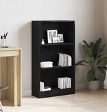 VidaXL Boekenkast Zwart Eiken 60x24x109 cm Engineered Wood