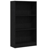 VidaXL Boekenkast Zwart Eiken 60x24x109 cm Engineered Wood