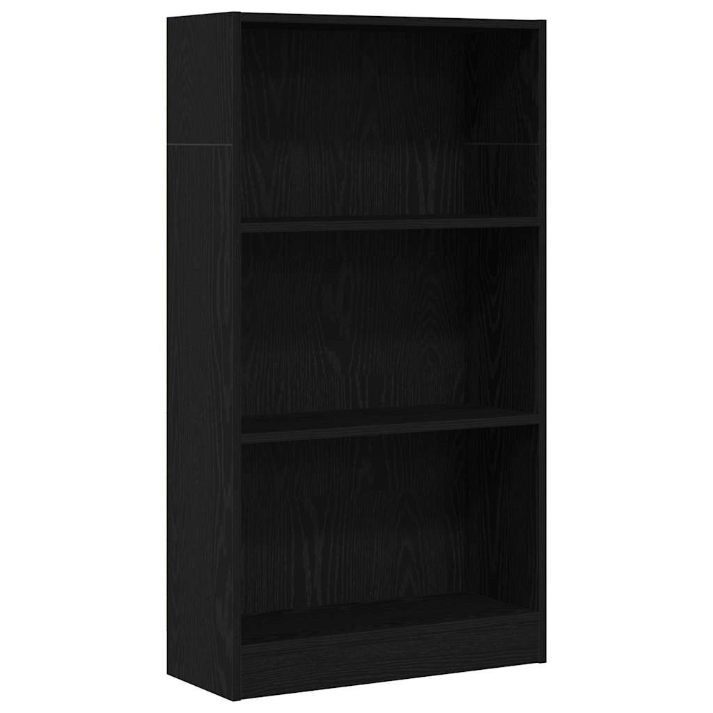 VidaXL Boekenkast Zwart Eiken 60x24x109 cm Engineered Wood