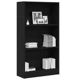VidaXL Boekenkast Zwart Eiken 60x24x109 cm Engineered Wood