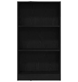 VidaXL Boekenkast Zwart Eiken 60x24x109 cm Engineered Wood