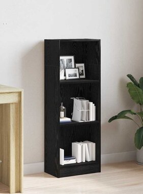 VidaXL Boekenkast Zwart Eiken 40x24x109 cm Engineered Wood