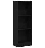 VidaXL Boekenkast Zwart Eiken 40x24x109 cm Engineered Wood