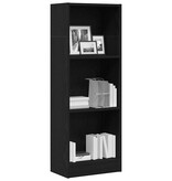 VidaXL Boekenkast Zwart Eiken 40x24x109 cm Engineered Wood