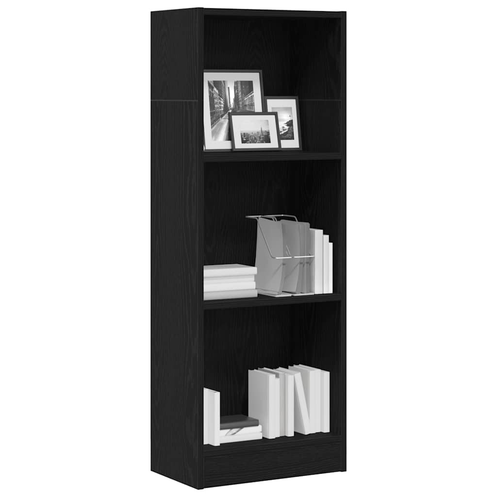 VidaXL Boekenkast Zwart Eiken 40x24x109 cm Engineered Wood