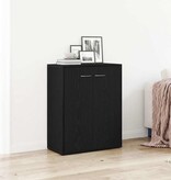 VidaXL Dressoir Zwart Eiken 60x30x75 cm Engineered Wood