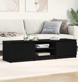 VidaXL TV-meubel Zwart Eiken 140x40x36 cm Bewerkt Hout