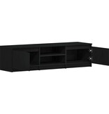 VidaXL TV-meubel Zwart Eiken 140x40x36 cm Bewerkt Hout