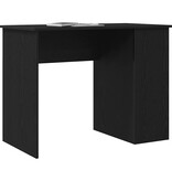 VidaXL Bureau Zwart Eiken 100x55x75 cm Bewerkt Hout