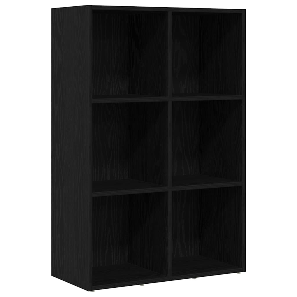 VidaXL Boekenkast Zwart Eiken 66x30x98 cm Engineered Wood