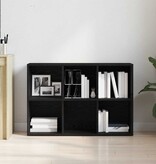 VidaXL Boekenkast Zwart Eiken 66x30x98 cm Engineered Wood