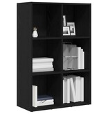 VidaXL Boekenkast Zwart Eiken 66x30x98 cm Engineered Wood
