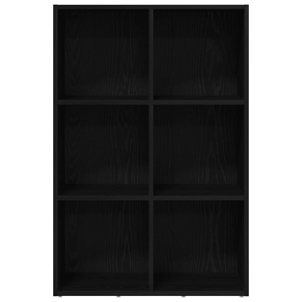 VidaXL Boekenkast Zwart Eiken 66x30x98 cm Engineered Wood
