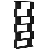 VidaXL Boekenkast Zwart Eiken 80x24x190,5 cm Engineered Wood