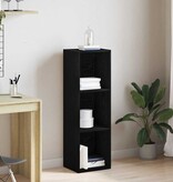 VidaXL Boekenkast Zwart Eiken 36x30x114 cm Bewerkt Hout