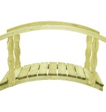 VidaXL Tuinbrug met leuning 170x74x105 cm geïmpregneerd grenenhout