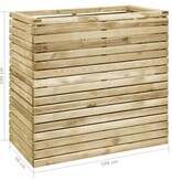 VidaXL Plantenbak verhoogd 100x50x100 cm geïmpregneerd grenenhout