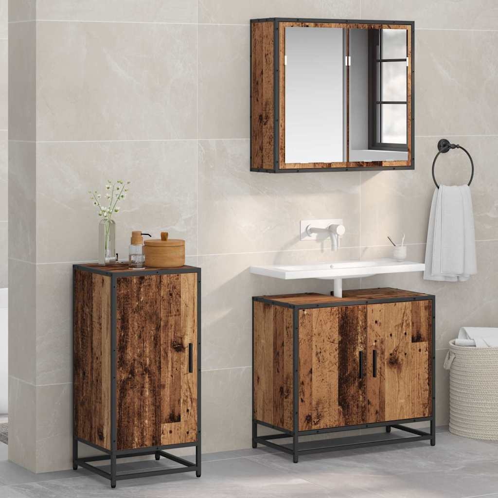 VidaXL Dressoir Oud hout 35 x 35,5 x 76 cm Bewerkt hout