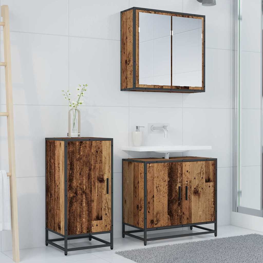 VidaXL Dressoir Oud hout 35 x 35,5 x 76 cm Bewerkt hout