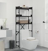 VidaXL Wasmachineplank met plank 67 x 25 x 163 cm Bewerkt hout