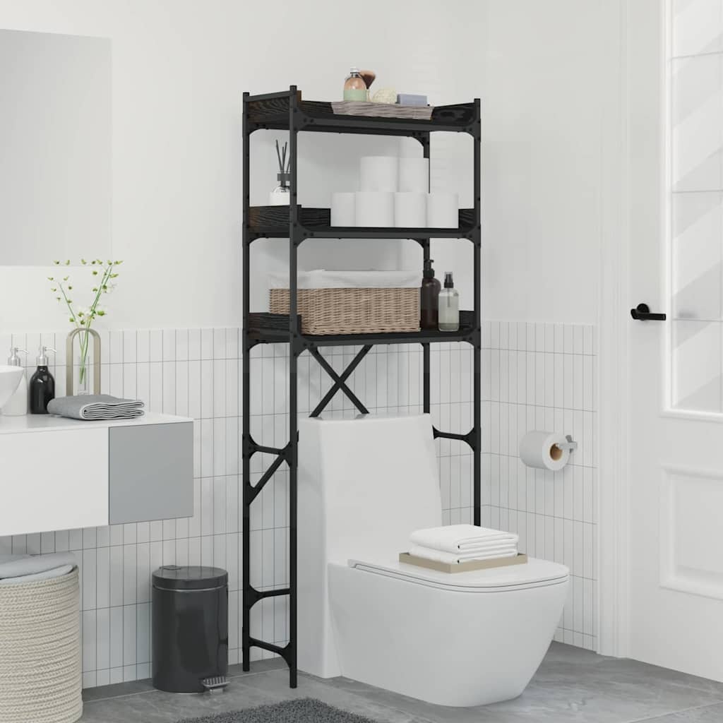 VidaXL Wasmachineplank met plank 67 x 25 x 163 cm Bewerkt hout