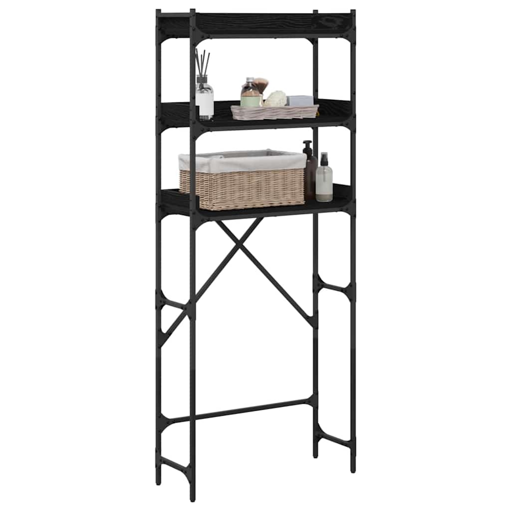 VidaXL Wasmachineplank met plank 67 x 25 x 163 cm Bewerkt hout