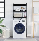 VidaXL Wasmachineplank met plank 67 x 25 x 163 cm Bewerkt hout