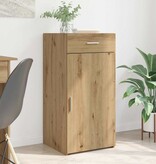 VidaXL Dressoir artisanaal eikenkleurig 42,5 x 40 x 93 cm Bewerkt hout