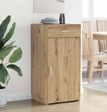 VidaXL Dressoir artisanaal eikenkleurig 42,5 x 40 x 93 cm Bewerkt hout