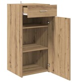 VidaXL Dressoir artisanaal eikenkleurig 42,5 x 40 x 93 cm Bewerkt hout