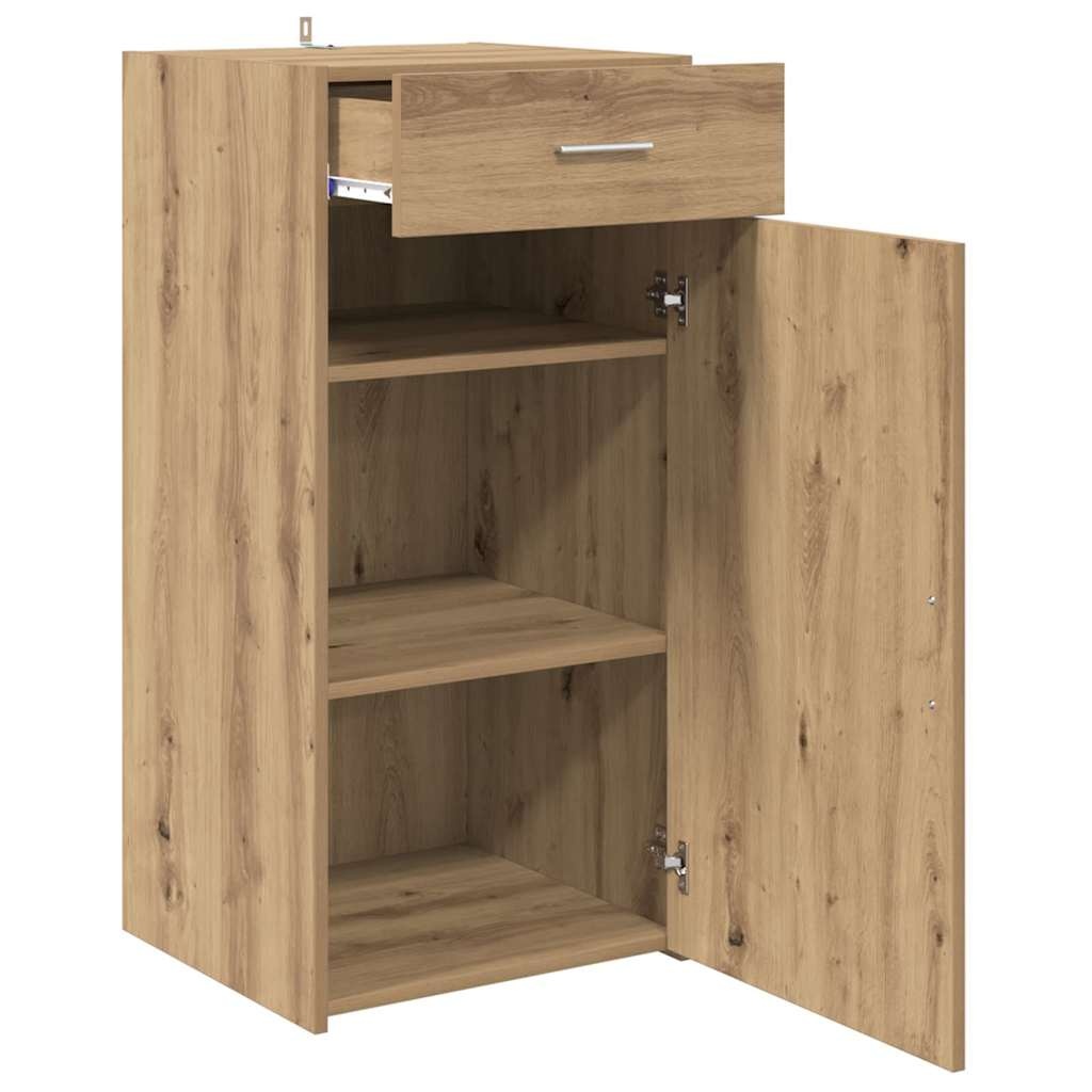 VidaXL Dressoir artisanaal eikenkleurig 42,5 x 40 x 93 cm Bewerkt hout