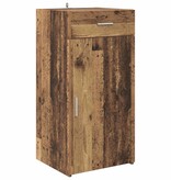 VidaXL Dressoir met lade Oud hout 42,5 x 40 x 93 cm Bewerkt hout