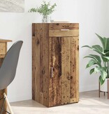 VidaXL Dressoir artisanaal eikenkleurig 42,5 x 40 x 93 cm Bewerkt hout