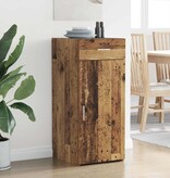 VidaXL Dressoir artisanaal eikenkleurig 42,5 x 40 x 93 cm Bewerkt hout