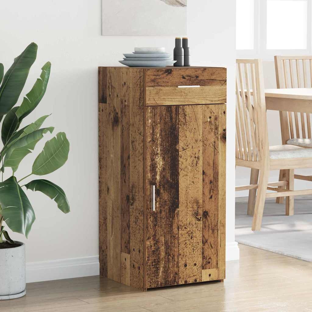 VidaXL Dressoir artisanaal eikenkleurig 42,5 x 40 x 93 cm Bewerkt hout