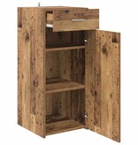 VidaXL Dressoir artisanaal eikenkleurig 42,5 x 40 x 93 cm Bewerkt hout